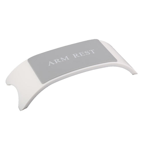 White Plastic Arm Rest with Grey silicone inlay