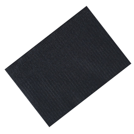 Euronda Nail Table Protective Towels Packed in 50's with one side plastic coated (waterproof) in Black