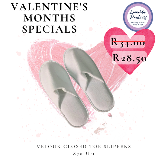 Velour Slippers - Open or Closed Toe