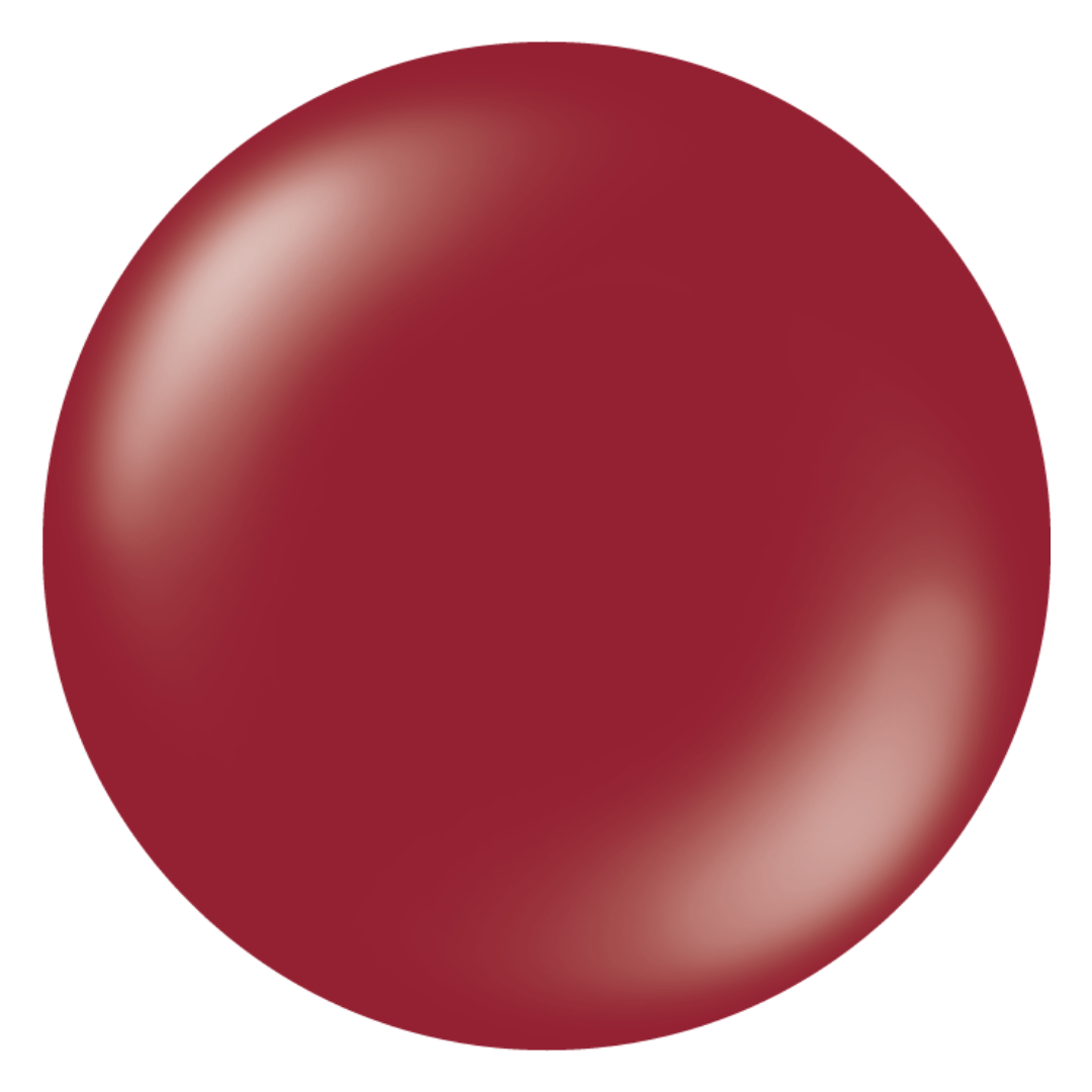 A smooth, glossy circular Supernail Nail Gel color swatch in a warm terracotta or burnt orange shade, centered on a plain white background.