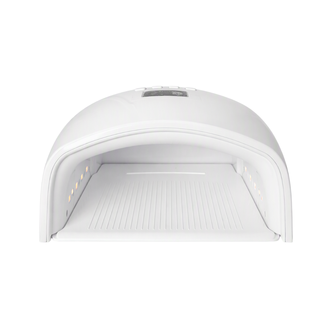 A white LED UV/ gel curing device shown from a front-facing angle on a solid white background.