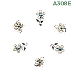 Nail Art Stickers - Gems, Jewelry, Lace