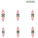 Nail Art Stickers - Gems, Jewelry, Lace