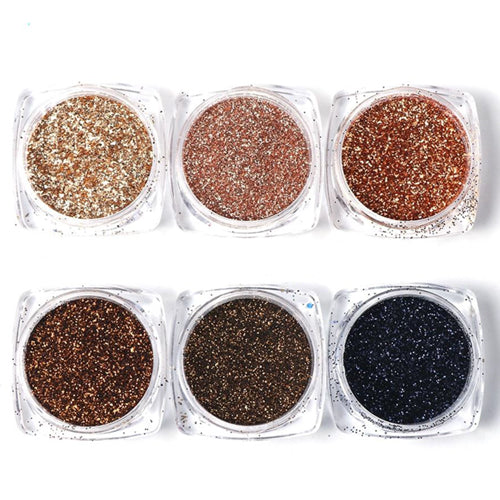 Nail Powder Glitter - Metal Shades
