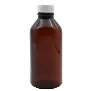 Plastic Amber Bottle