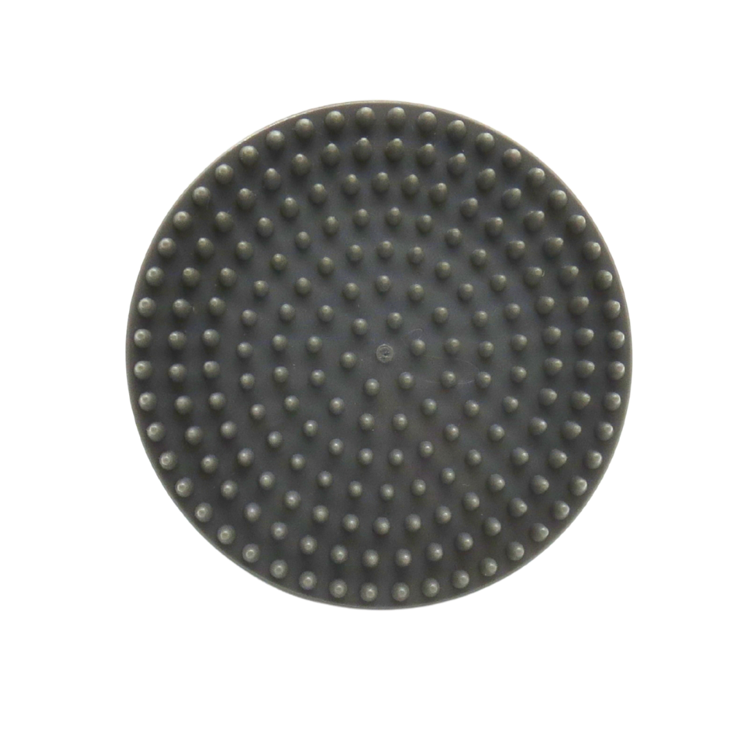 Body massager applicator with grey fine bristles