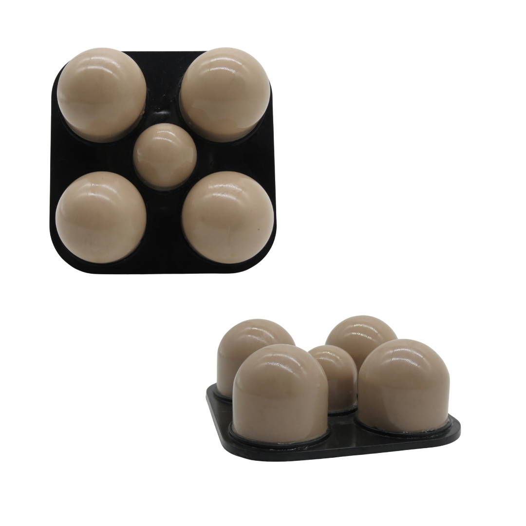 Body massager applicator with 5 knobs