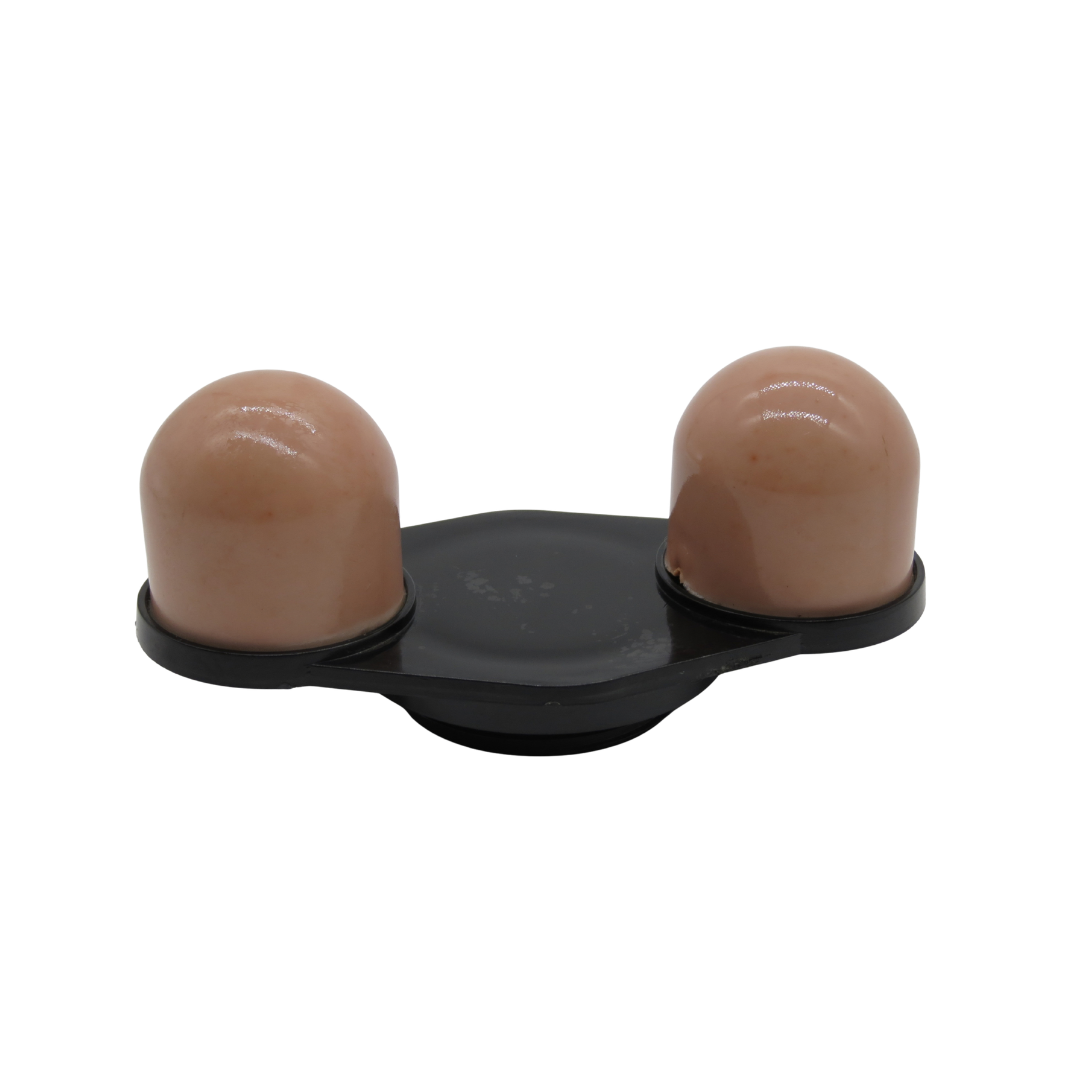 Body massager applicator with 2 knobs