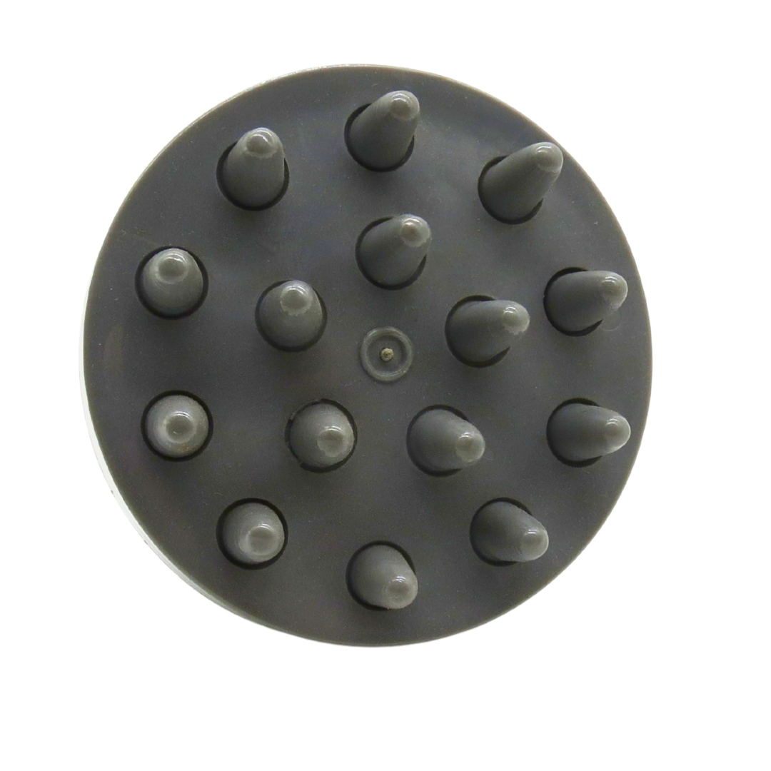 Body massager applicator with spikes in grey