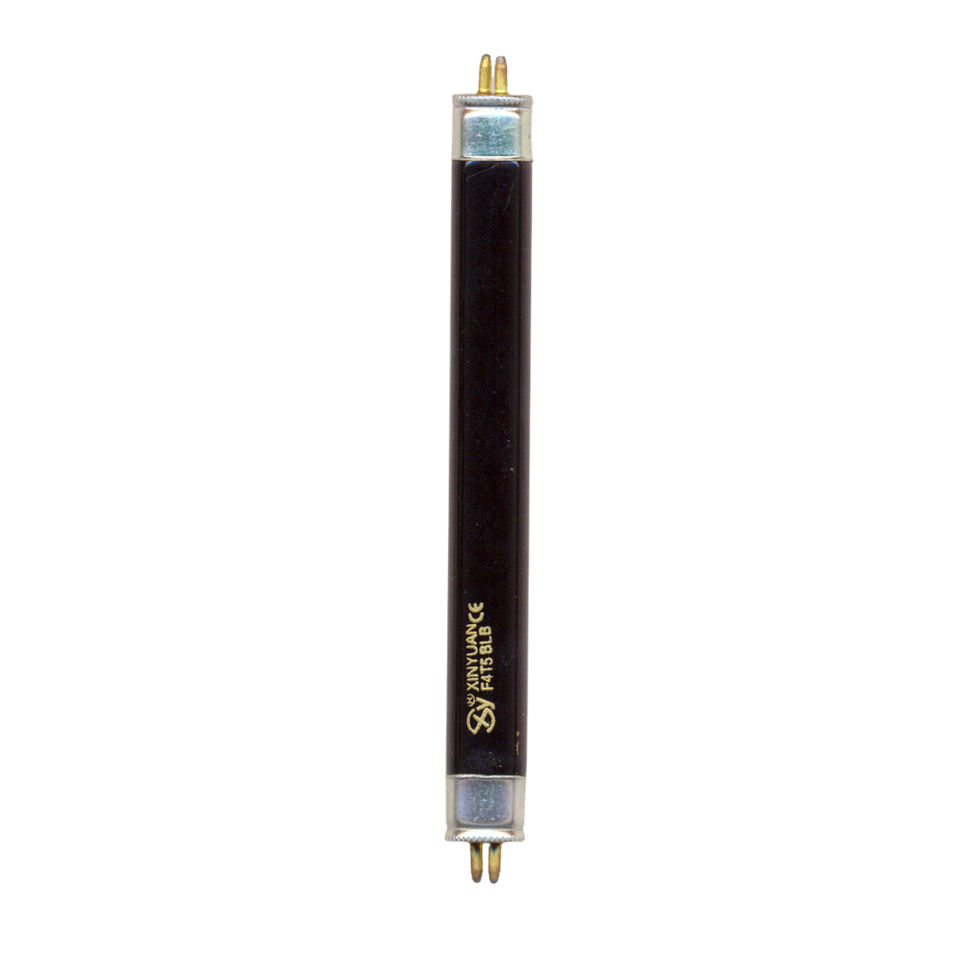 A blue uv replacement globe for a skin analysis woods lamp