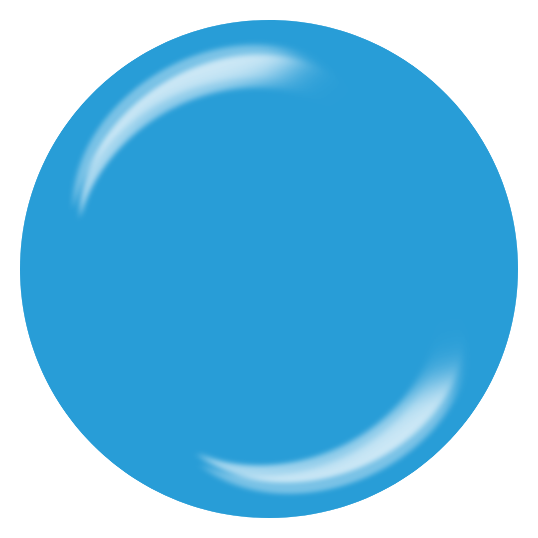 A glossy bright blue circular Supernail Nail Gel swatch on a plain white background.