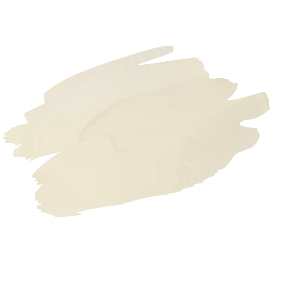 A textured swatch of Leo Wellness hands and feet massage cream on a solid white background.