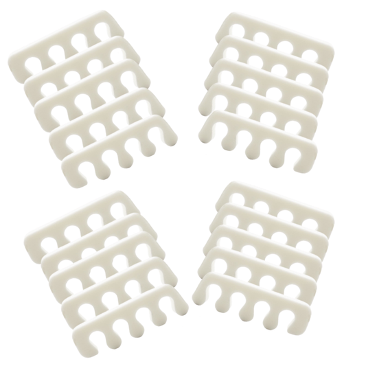 Soft White Toe Separators