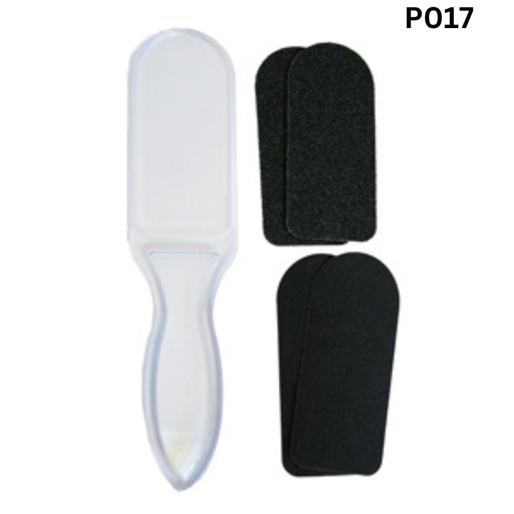 Oval Foot File & Interchangeable Grit Pads