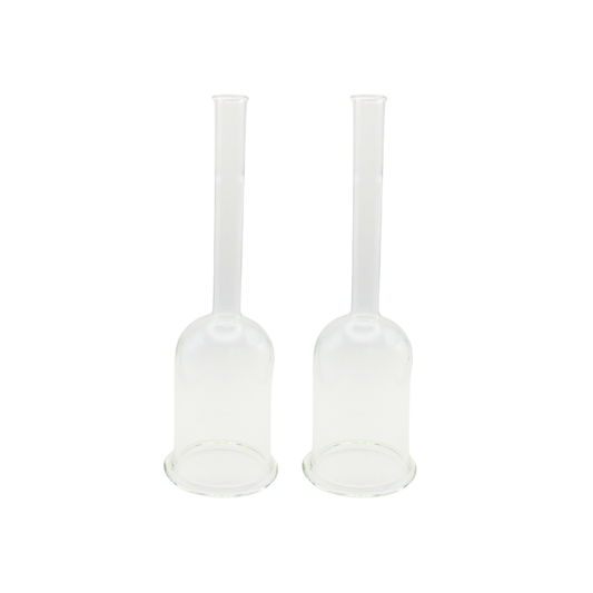 Glass Body Cups Pair