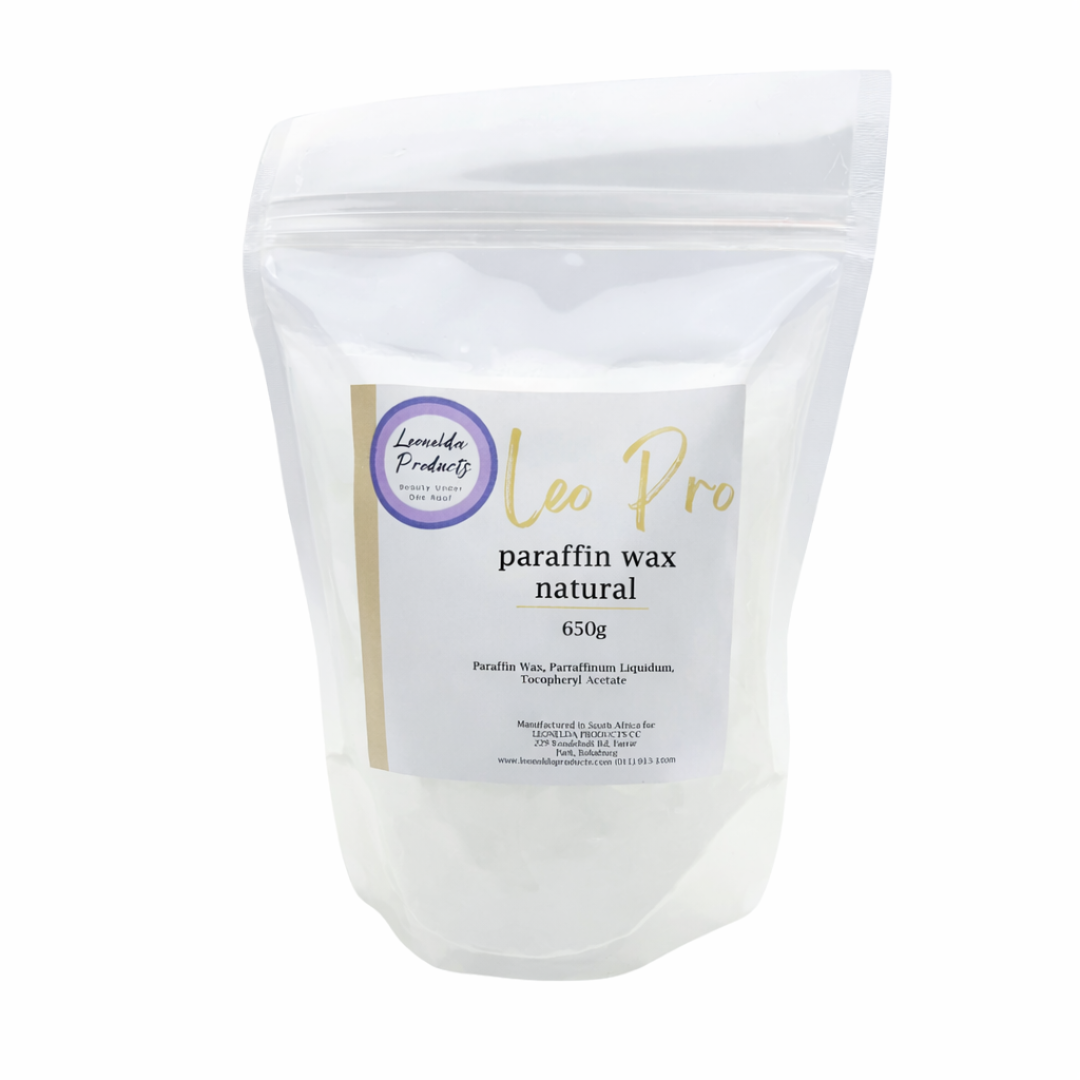W012O Natural Tree Paraffin Wax 650kg | Bag of Leo Pro Natural paraffin wax on a white background