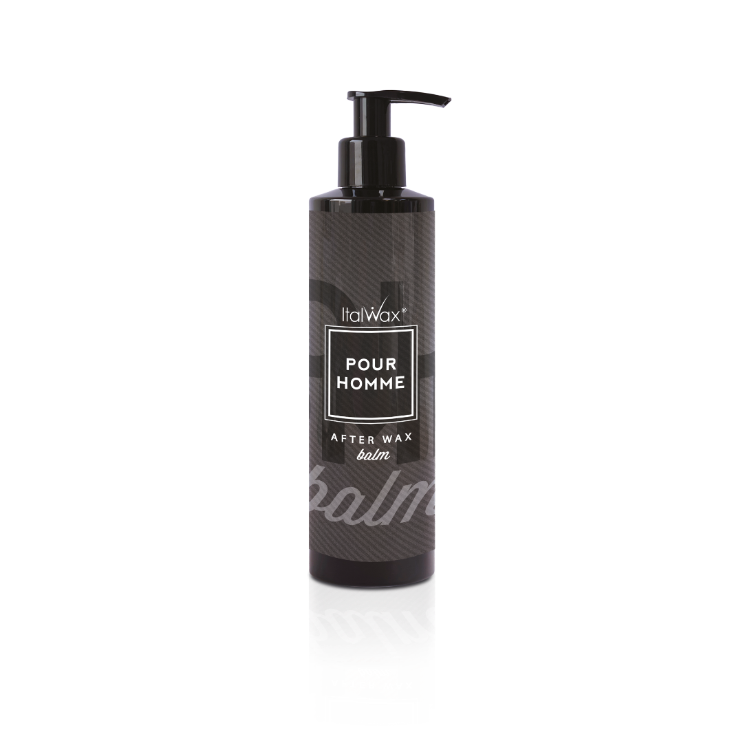 W316B Italwax Pour Homme Men Post-wax Soothing Balm | Italwax Pour Homme after wax balm bottle on a white background