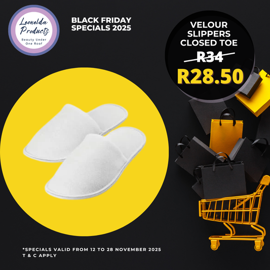 Velour Slippers BLACK FRIDAY