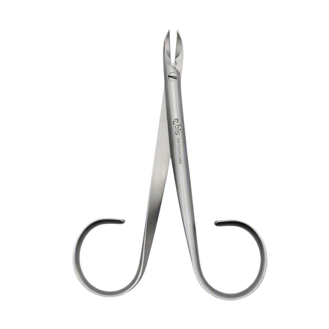 A pair of Rubis stainless-steel cuticle clippers with curved handles, shown on a plain white background.