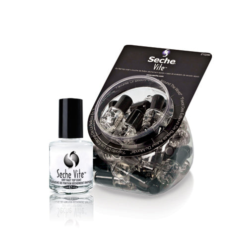 Seche Vite™ Top Coat 3.6ml glass bottle perfect for retail