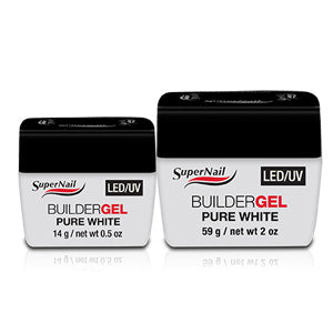 Supernail LED / UV Soak Off White Builder Gel 14g