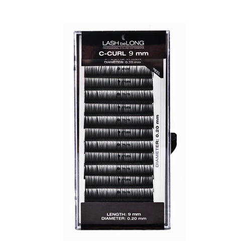 Lash beLong C-Curl Lashes 9mm individual semi permanent 20mm thickness lashes 