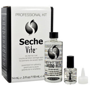 Seche Vite™ Top Coat 14ml & 118ml Professional to protect nail varnish / polish from chipping or fading