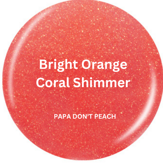China Glaze Nail Varnish 14ml - Orange Shimmer & Glitter