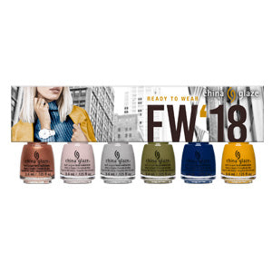 6pc Micro Mini FW ’18: Ready to Wear Kit One of each lacquer: Swatch Out!, Throwing Suede, Pleather Weather, Central Parka, You Don’t Know Jacket, and Mustard The Courage (0.125 fl oz)