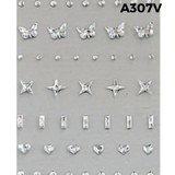 Nail Art Stickers - Gems, Jewelry, Lace