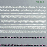 Nail Art Stickers - Gems, Jewelry, Lace