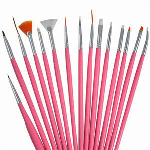 Leonelda Nail Brush Art 15 Piece Set