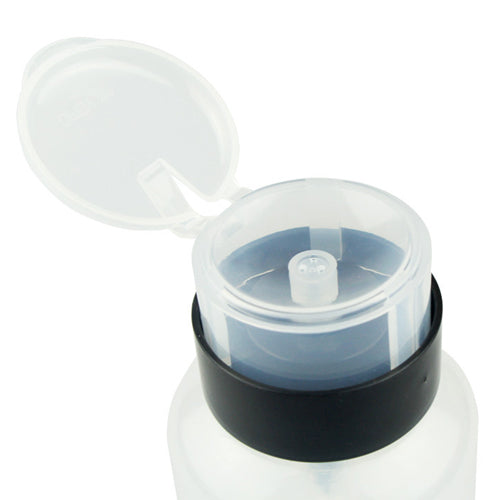 Twist Locking Plastic Liquid Pump Bottle which spray liquid upwards when top pressed down