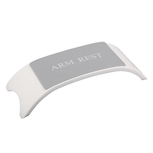White Plastic Arm Rest with Grey silicone inlay 