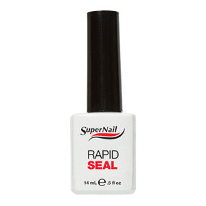 Super Nail Rapid Seal is a no cleanse gel top coat that protects and seals traditional hard gels, acrylics and wraps.