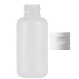Plastic Bottle 50ml with White Flip Lid