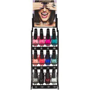China Glaze 36 Piece Stand with Nail Varnish Colours