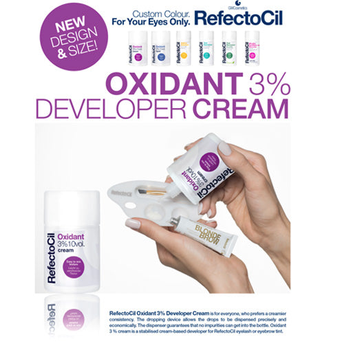 Refectocil Oxidant Crème 3% vol.10 100ml to develop Eyelash and Eyebrow Tint