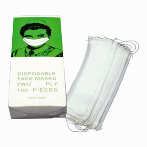 2 Ply Paper Disposable Face Mask 100's