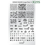 Nail Art Stamping Plates - Konad