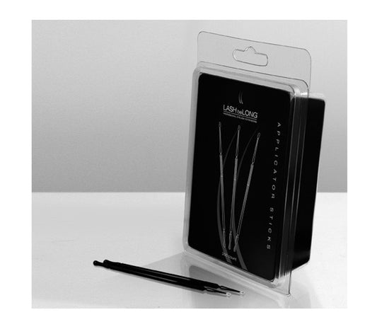 Lash beLong Applicator Sticks are used with Adhesive Remover to remove eyelashes