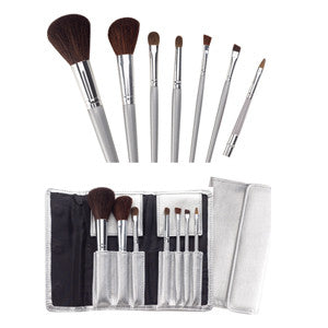 7 Piece Silver Brush Set