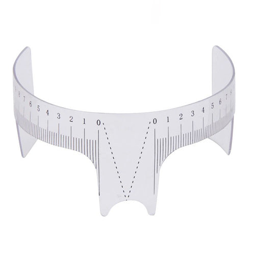 Pre-Shaped Plastic Eyebrow Microblading Ruler