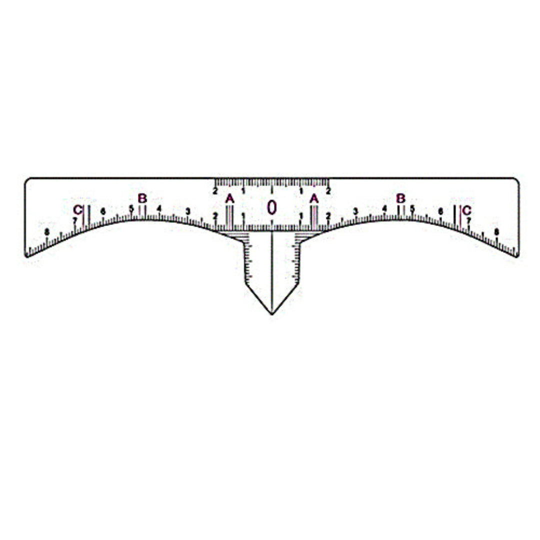 Disposable Microblading Eyebrow Ruler Guide 10's