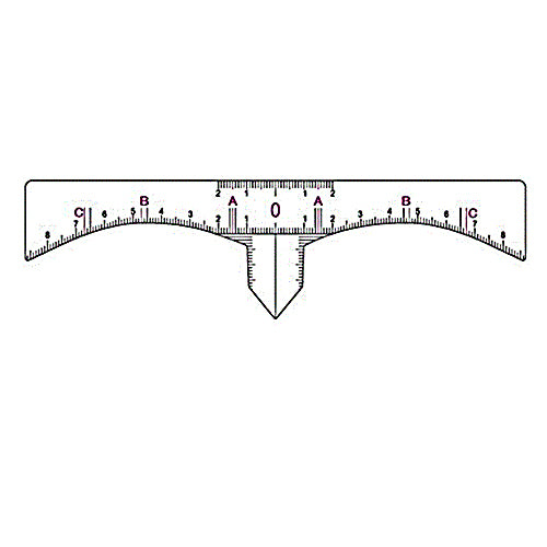 Disposable Microblading Eyebrow Ruler Guide 10's