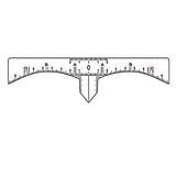 Disposable Microblading Eyebrow Ruler Guide 10's