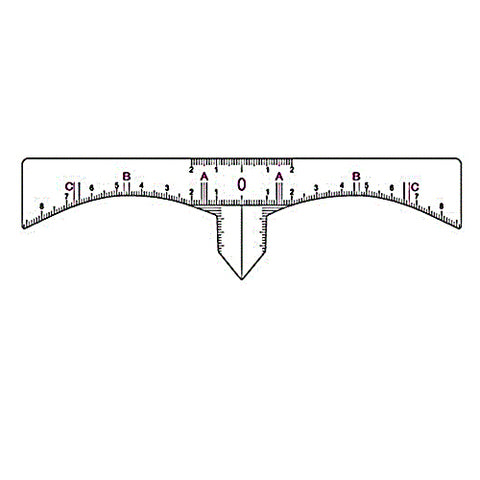 Disposable Microblading Eyebrow Ruler Guide 10's