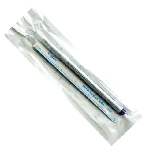 Stelized and Sealed Surgical Skin Marker Pen with Ruler to use for skin marking prior to microblading