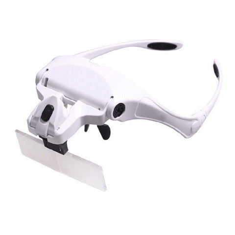 LED Magnifier Headband Lamp used for microblading with 5 inter changeable lenses to magnify up to 3.5 timesLED Magnifier Headband Lamp used for microblading with 5 inter changeable lenses to magnify up to 3.5 times