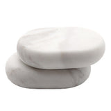 Medium Marble White Ovular Stone